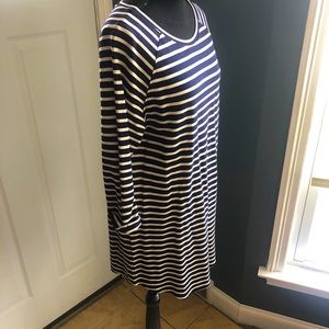 Forever 21 Striped long sleeve dress
